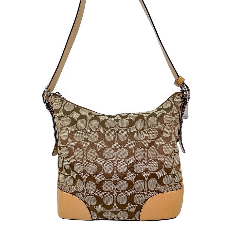 COACH Vintage Hobo Signature C Slim Crossbody Canvas Bag - C04K-6347